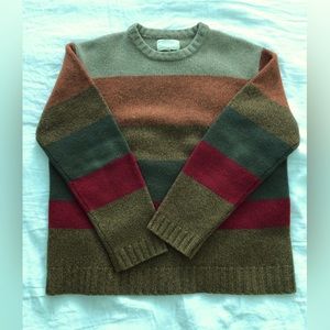 Lambswool sweater that pops